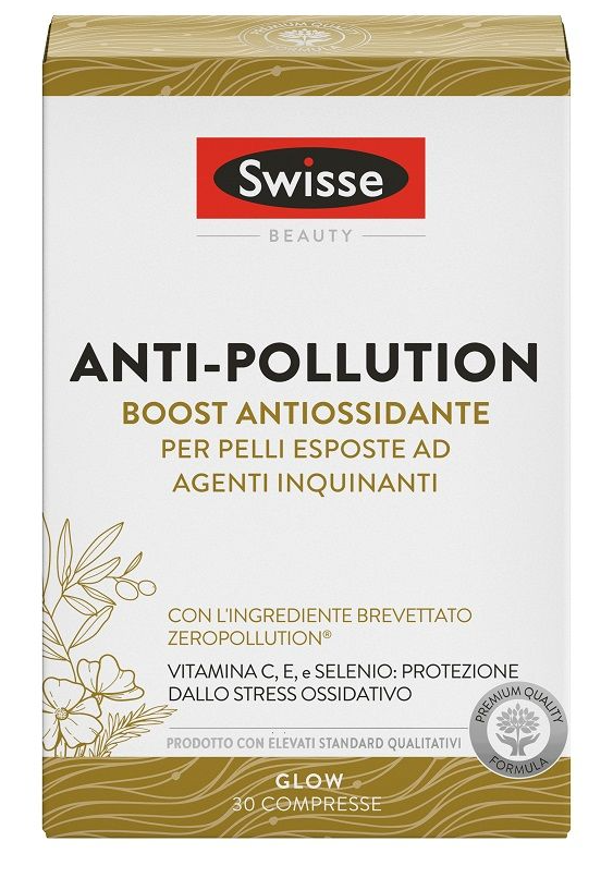 Swisse Anti - Pollution Integratore Antiossidante per Pelli Esposte ad Agenti Inquinanti 30 compresse